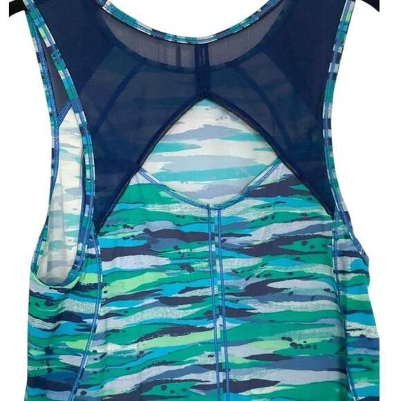 Lululemon Sculpt Tank Seven Wonders Multi / Hero Blue Racerback Size Medium - Picture 7 of 7